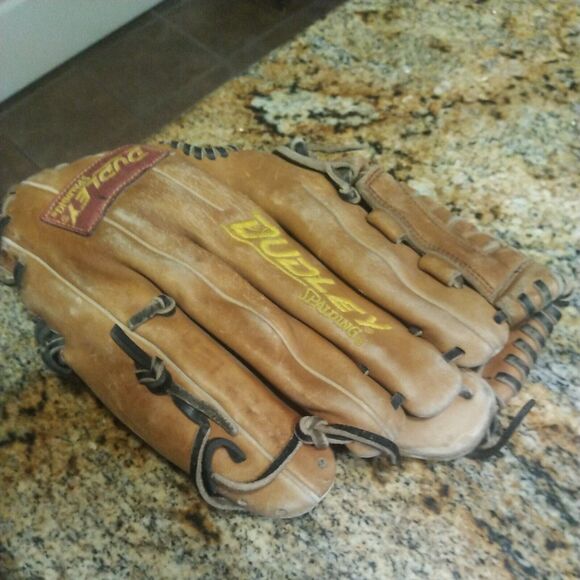 Rare Dudley Baseball Softball Spalding DSG5 12.5" Leather Left Hand Throw Glove - Picture 3 of 12